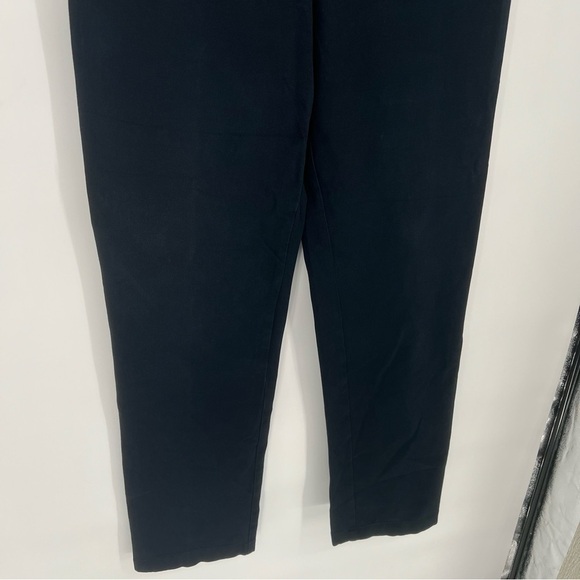 St John Sport Navy Trousers Gold Hardware Belt Loop Pants - Picture 4 of 16